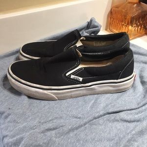 Black Slip-on Vans